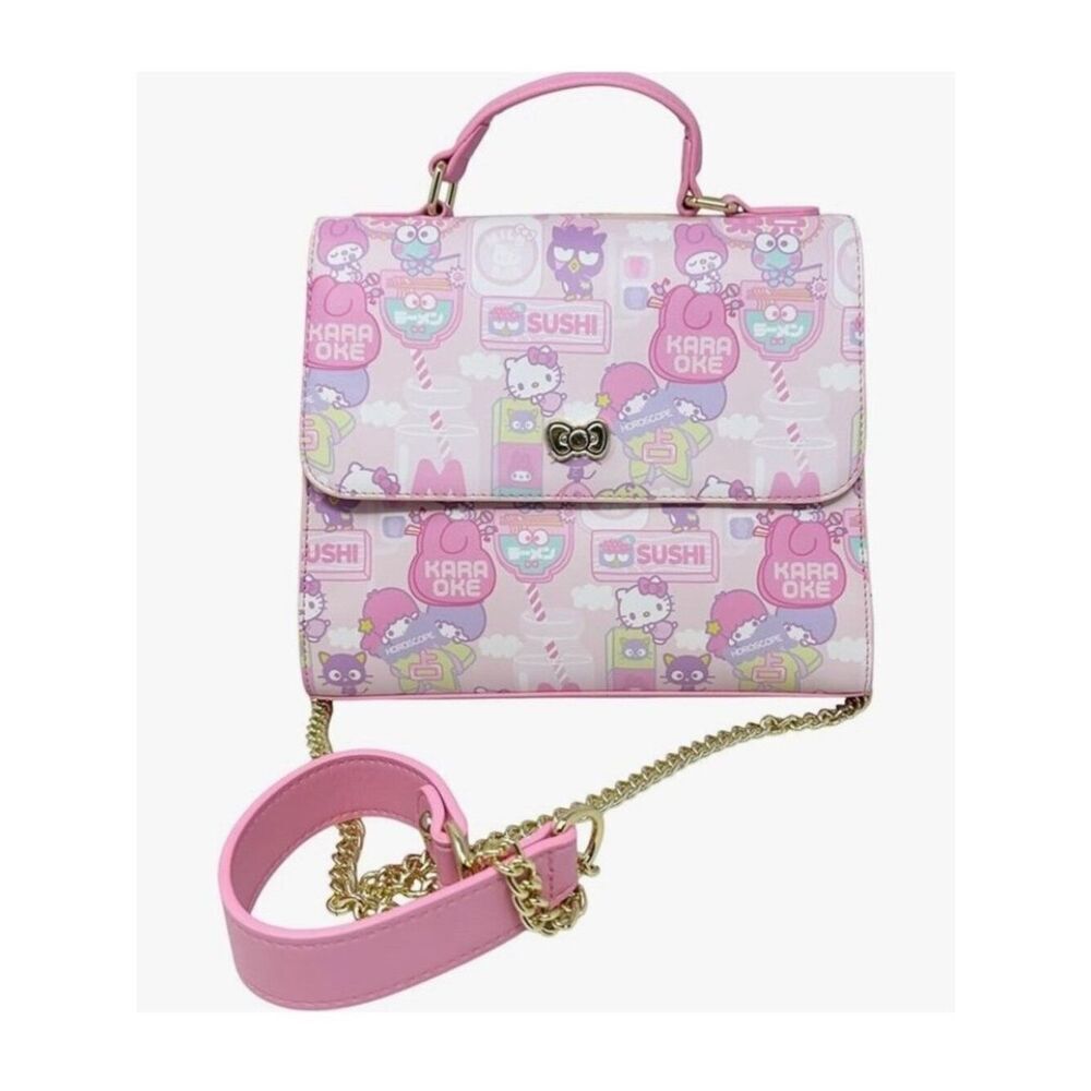 Loungefly Sanrio Hello Kitty Kawaii Pink Crossbody Satchel Handbag Purse NWT